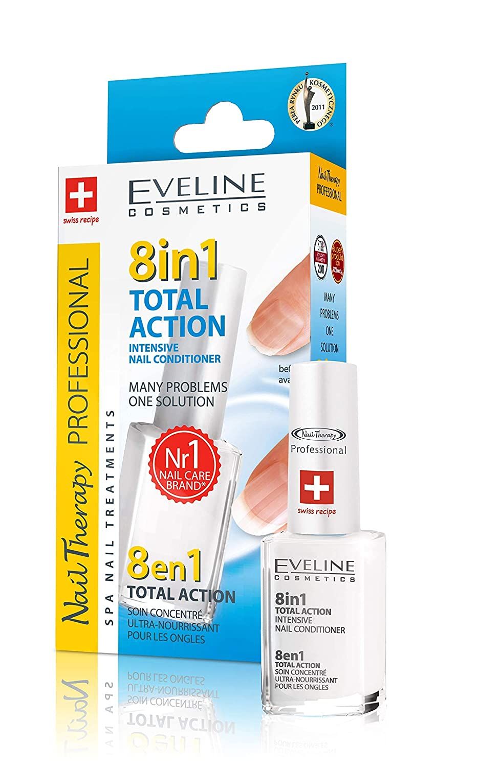 Eveline Cosmetics 8in1 Total Action Professionelle Nagel Aufbau Serum