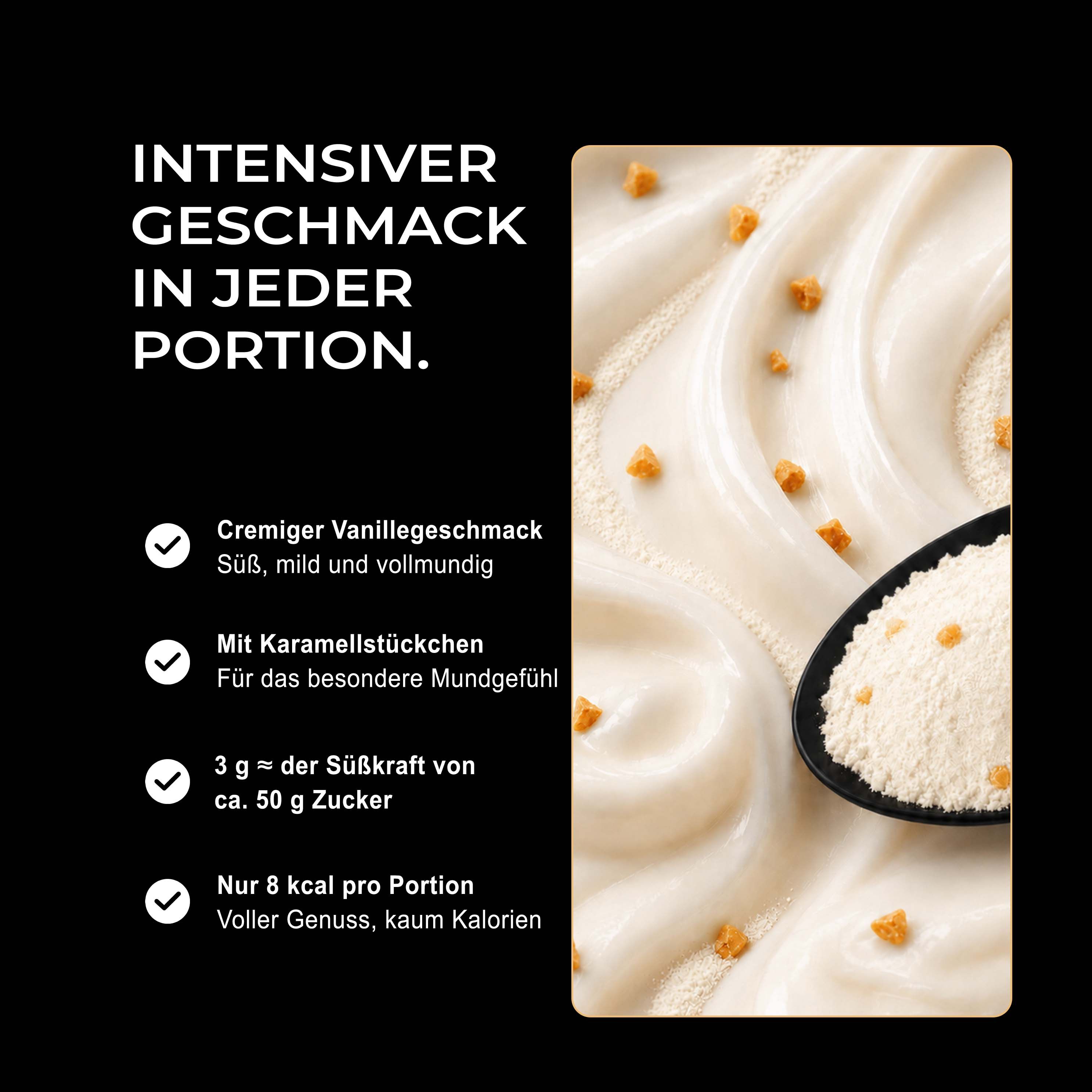 Neosupps Flavour Bomb Haselnuss Cream Aromapulver mit gehackten Haselnüssen.