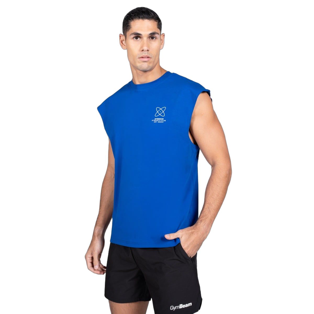 GymBeam Tanktop Herren Regular Discipline Blau