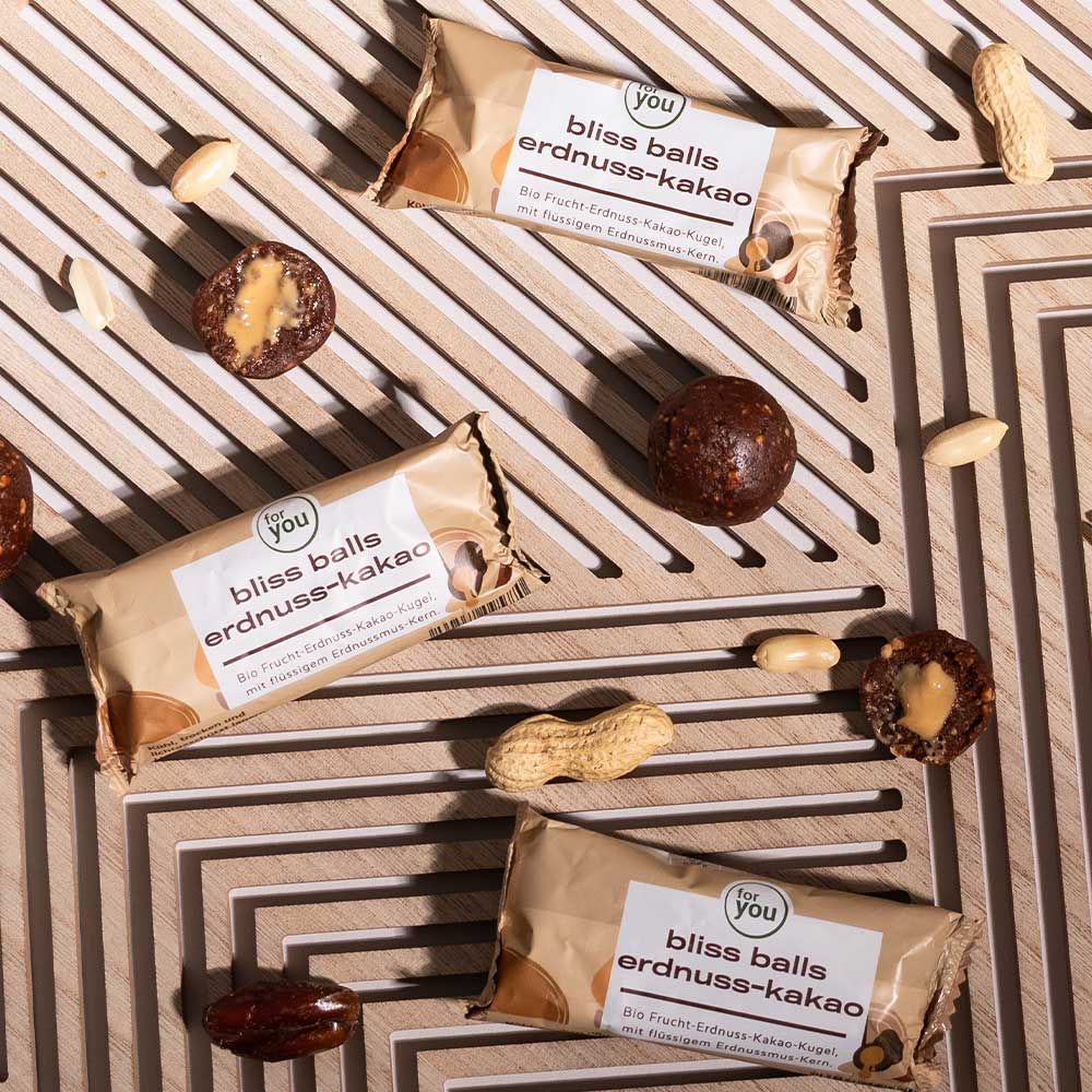for you Bliss Balls Bio Erdnuss Kakao - 6er-Pack