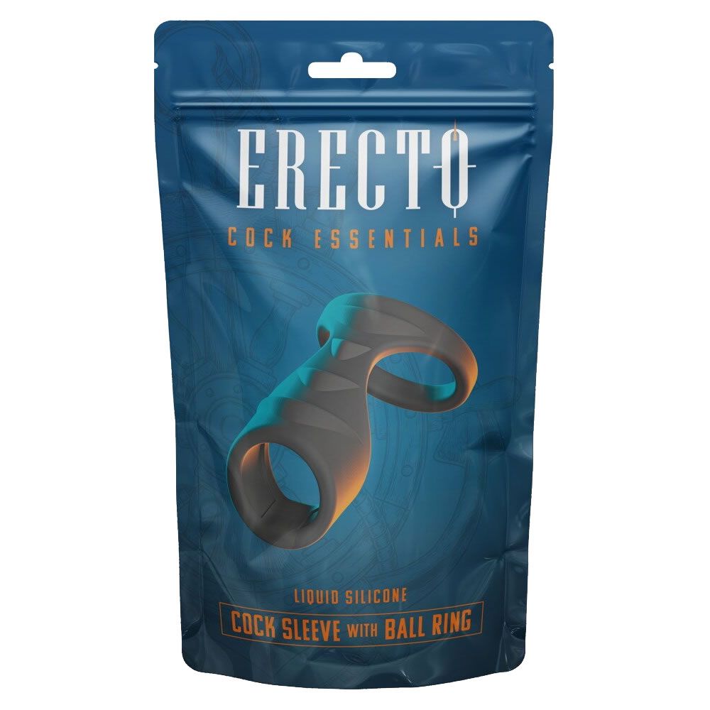 Erecto Liquid Silicone *C0ck Sleeve with Ball Ring* 1 St Sonstige