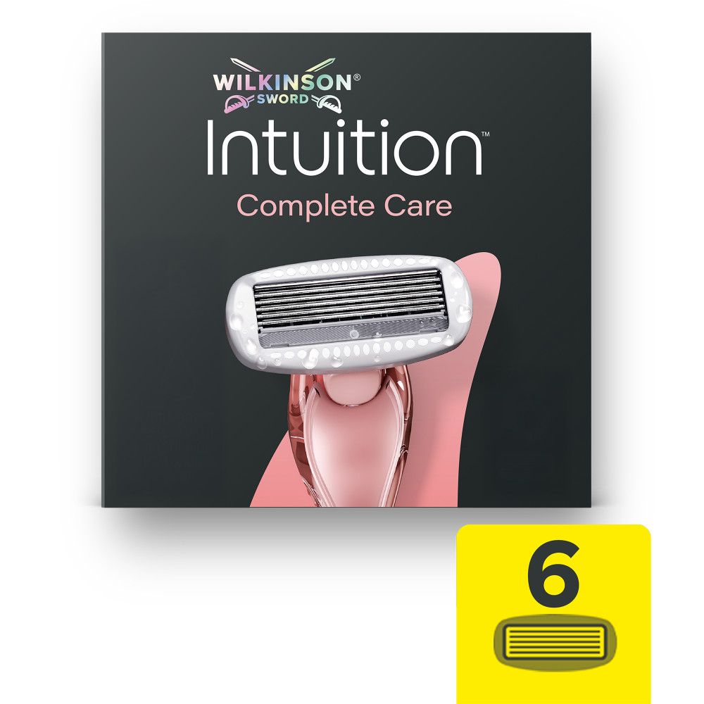 Wilkinson Sword Intuition Complete Care Rasierer mit 5 Klingen und Hydra-Boost Serum.