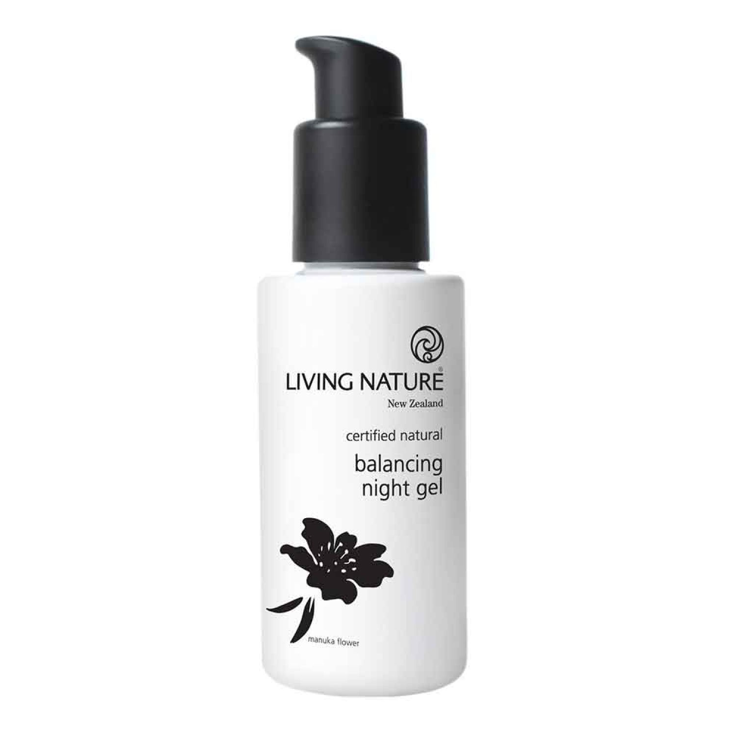 Living Nature certified natural Balancing Night Gel 60 ml