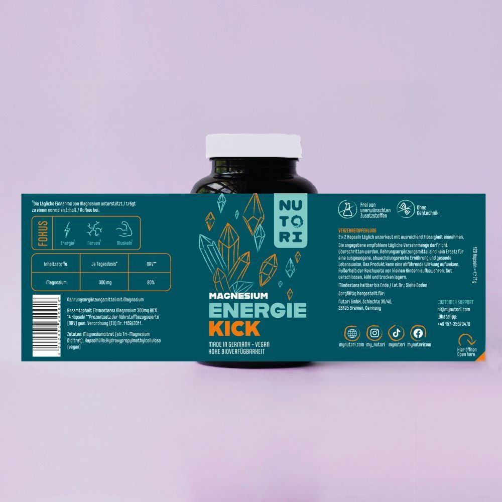 Nutori - ENERGIE KICK - Magnesium
