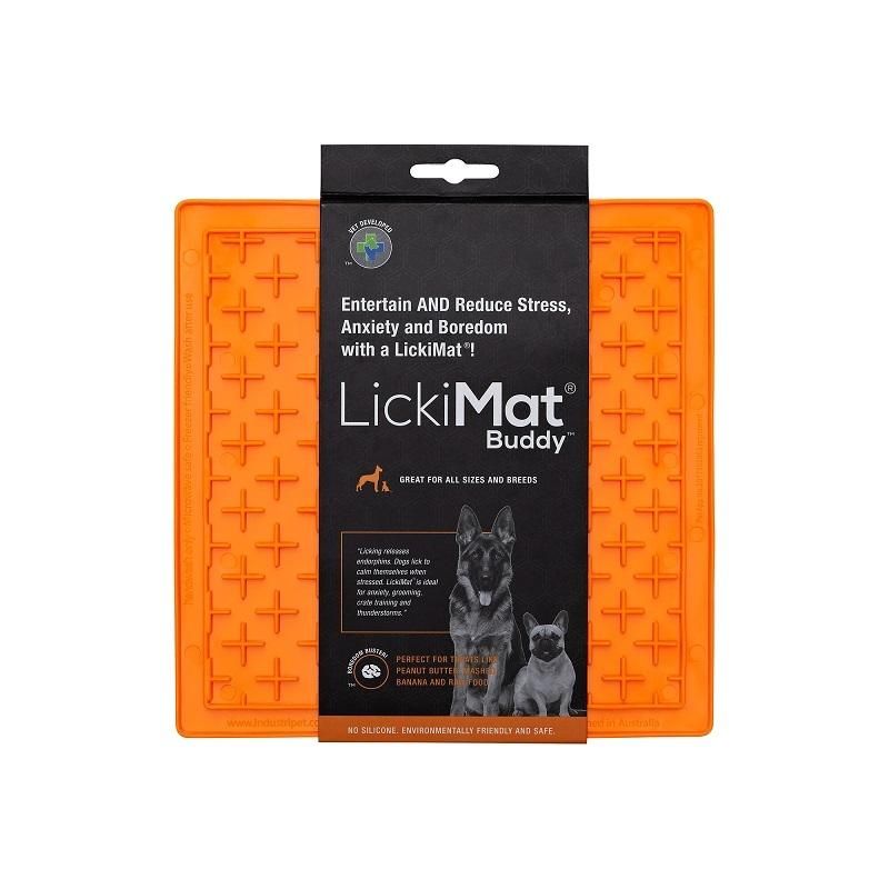 Buddy Schleckmatte Orange - Größe L - LickiMat
