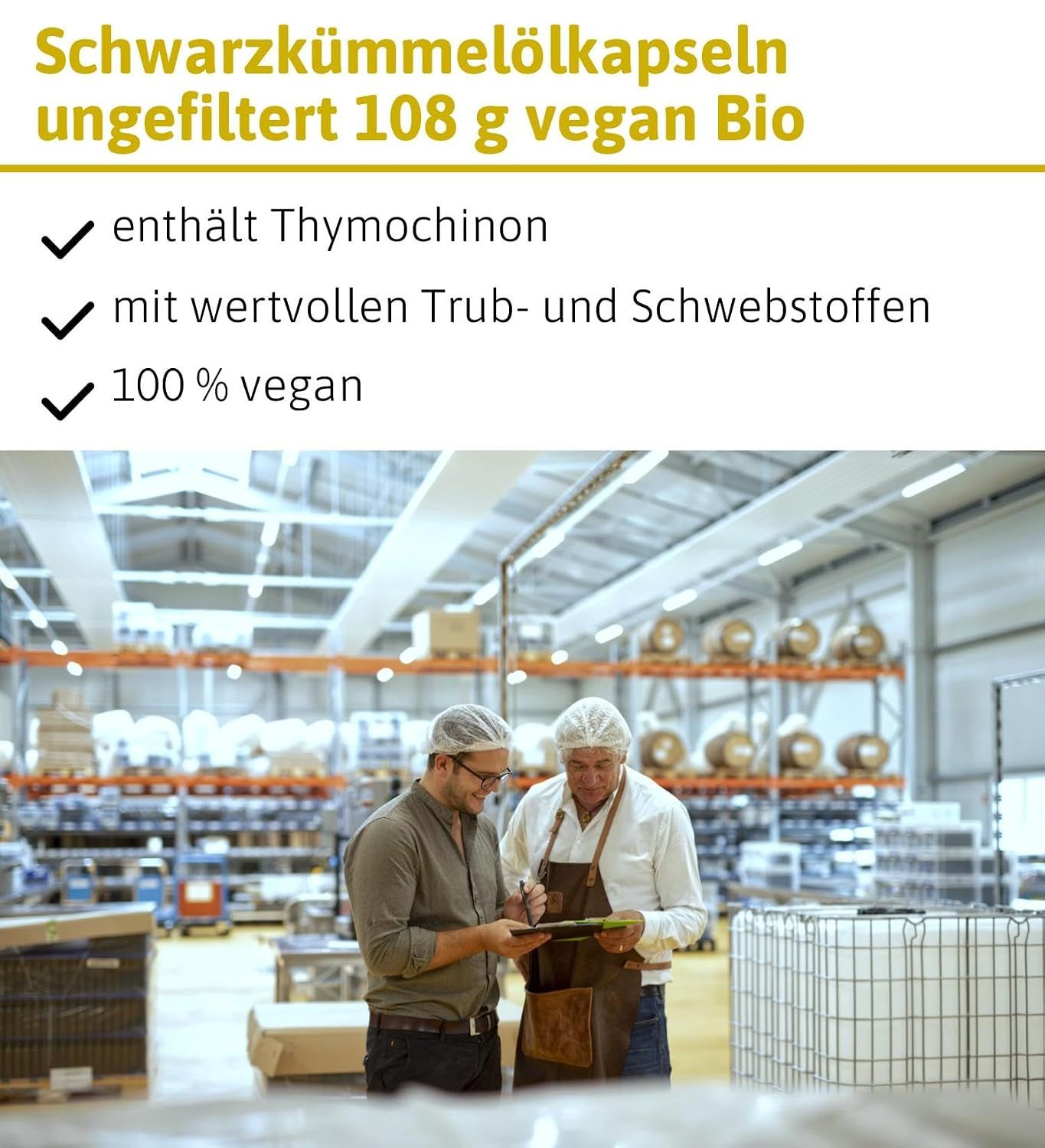 Ölmühle Solling Bio Schwarzkümmelöl Kapseln ungefiltert