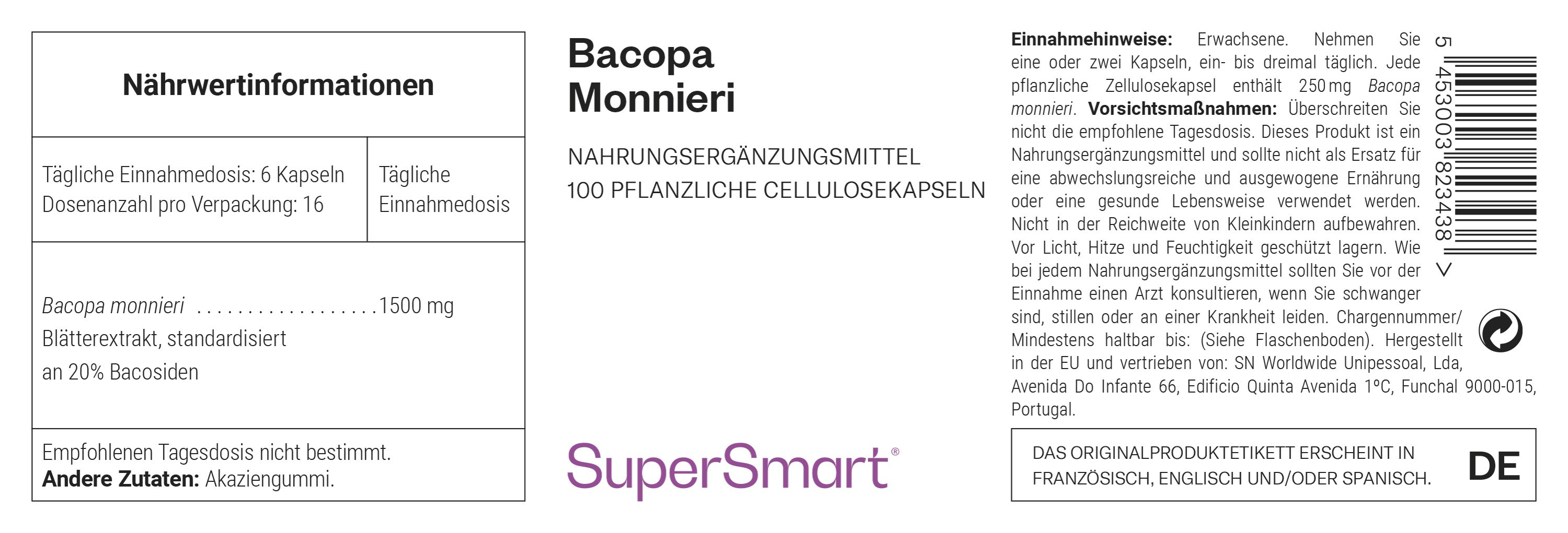 Bacopa monnieri - SuperSmart