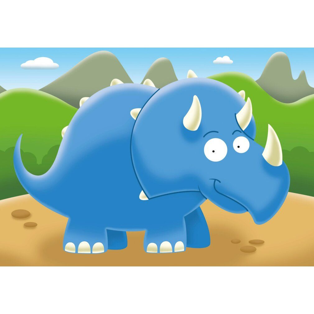 Dinosaurier-Puzzle 2+3+4+