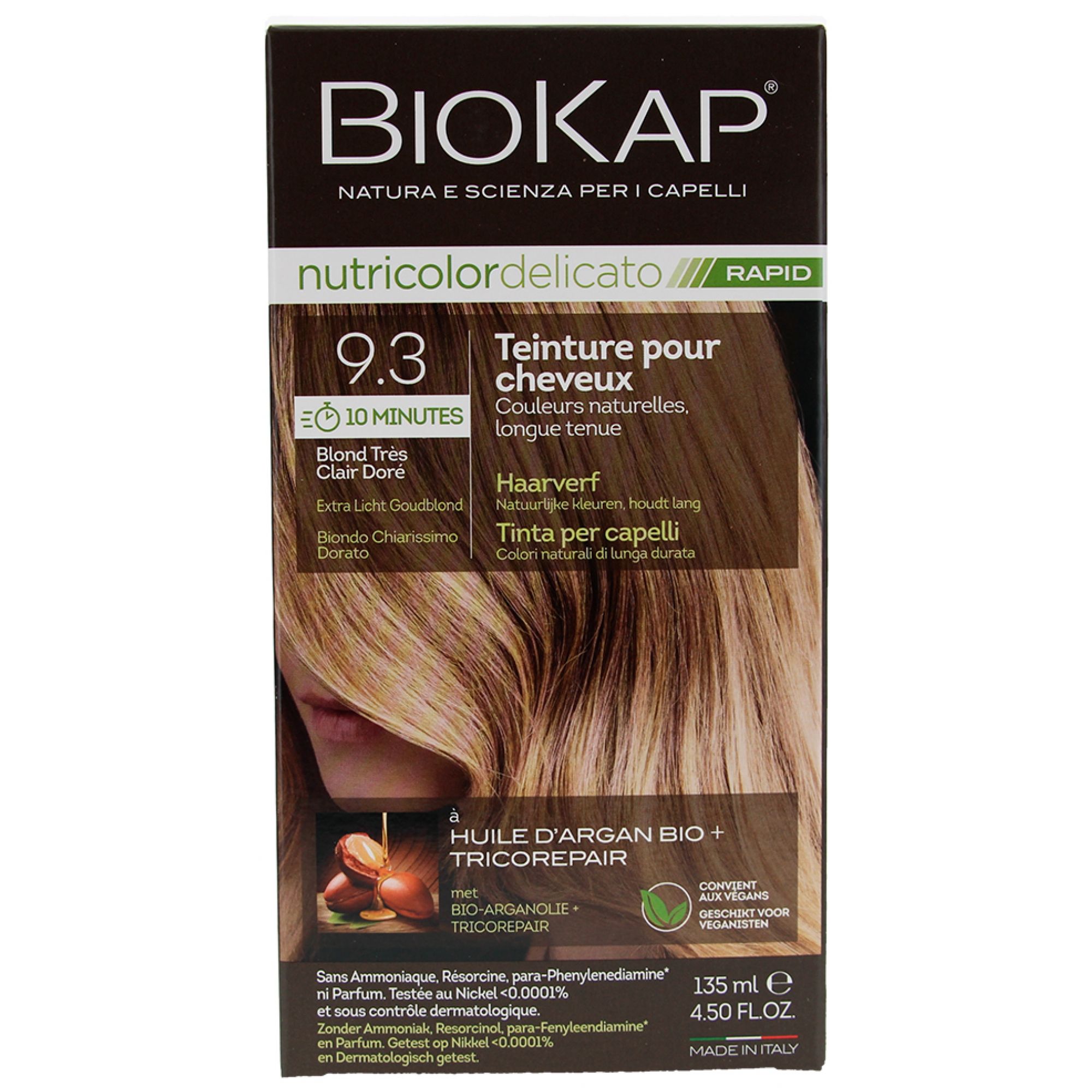 Biokap Nutricolor Delicato Rapid Haarfärbemittel (Haarfärbung : Blond) 9x6,3x17 cm