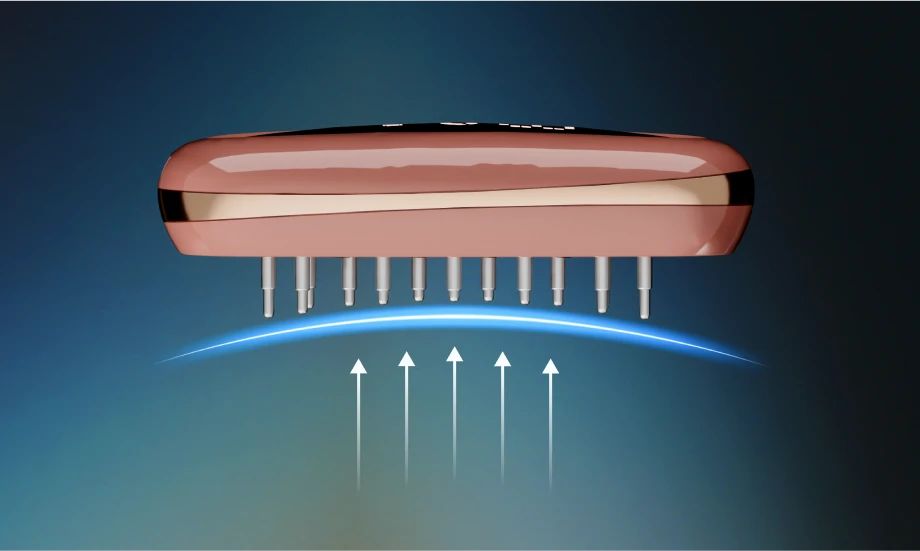 BEAUTIFLY Multifunktionaler Haarwuchs-Kamm rose