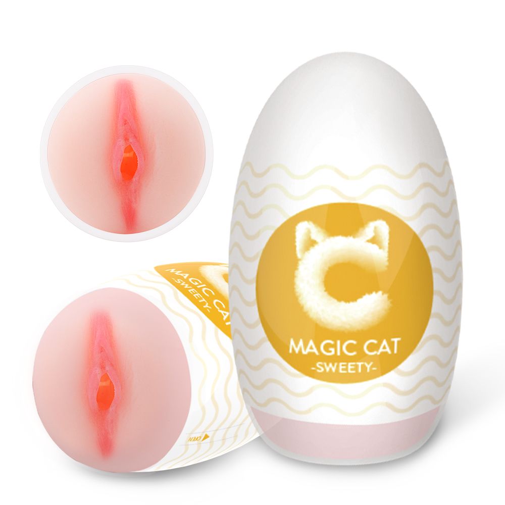 Pleasure Place - Magic Cat Sweety Masturbator-Ei - ultraweiches Silikon,  waschbar, 10 cm groß