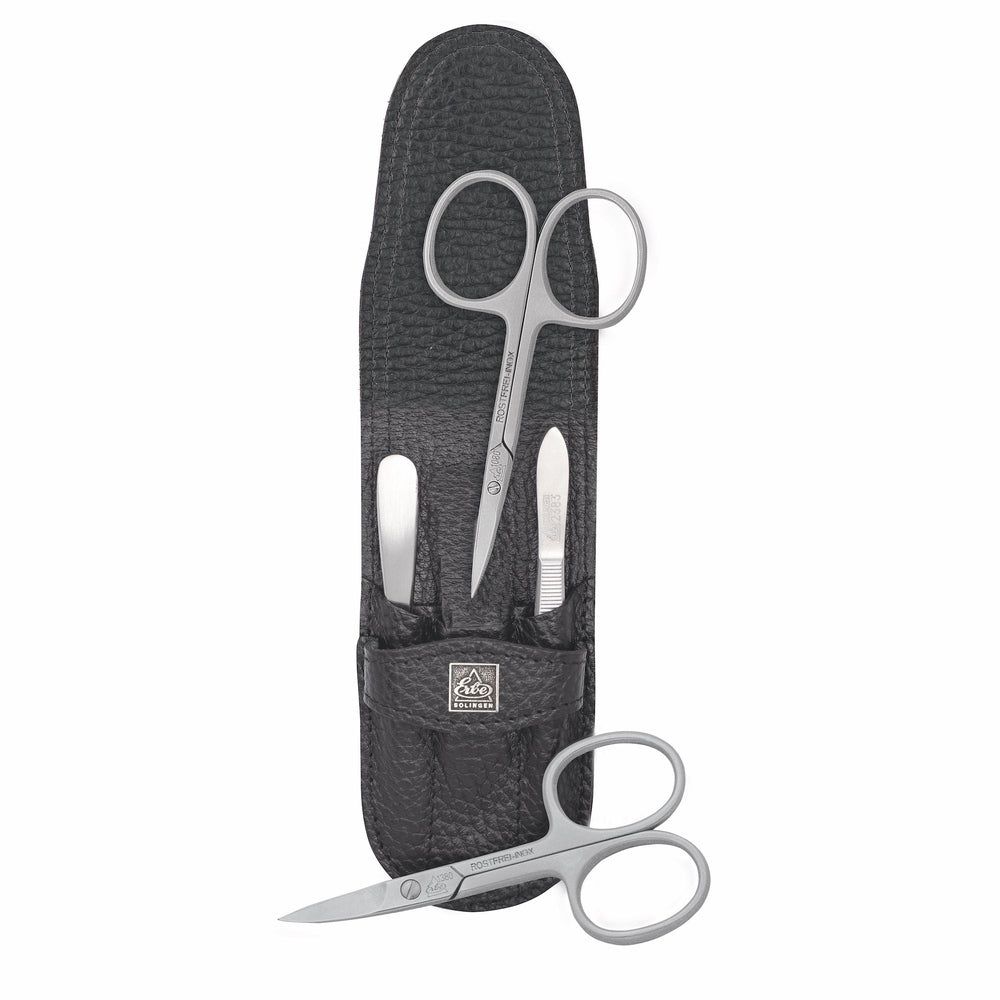 Erbe Solingen Maniküre Stecketui inox Schwarz Nagel- und Hautschere 1 St Set