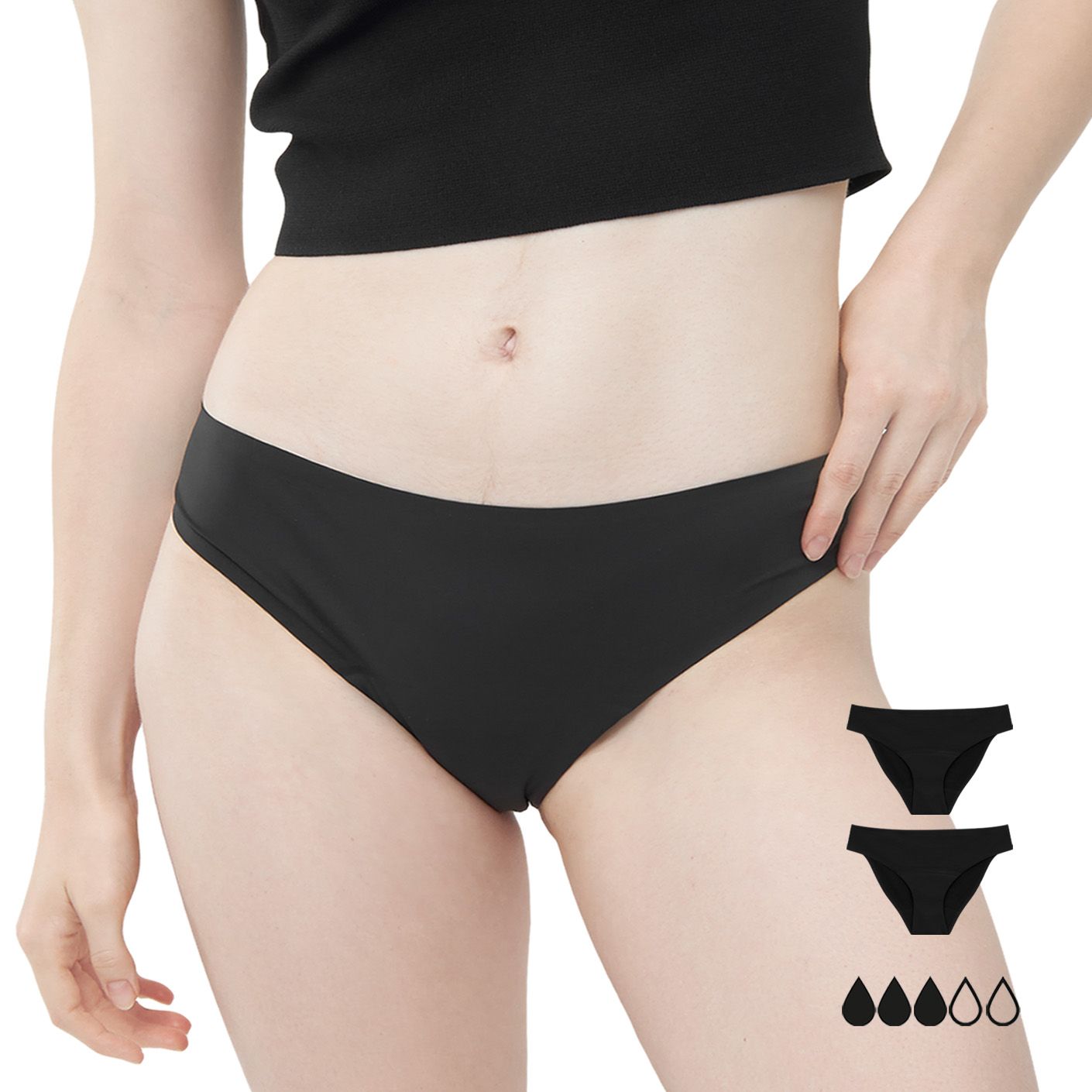 mymonthlys Periodenunterwäsche - 2er Set Classic Periodenslip LEA mittel