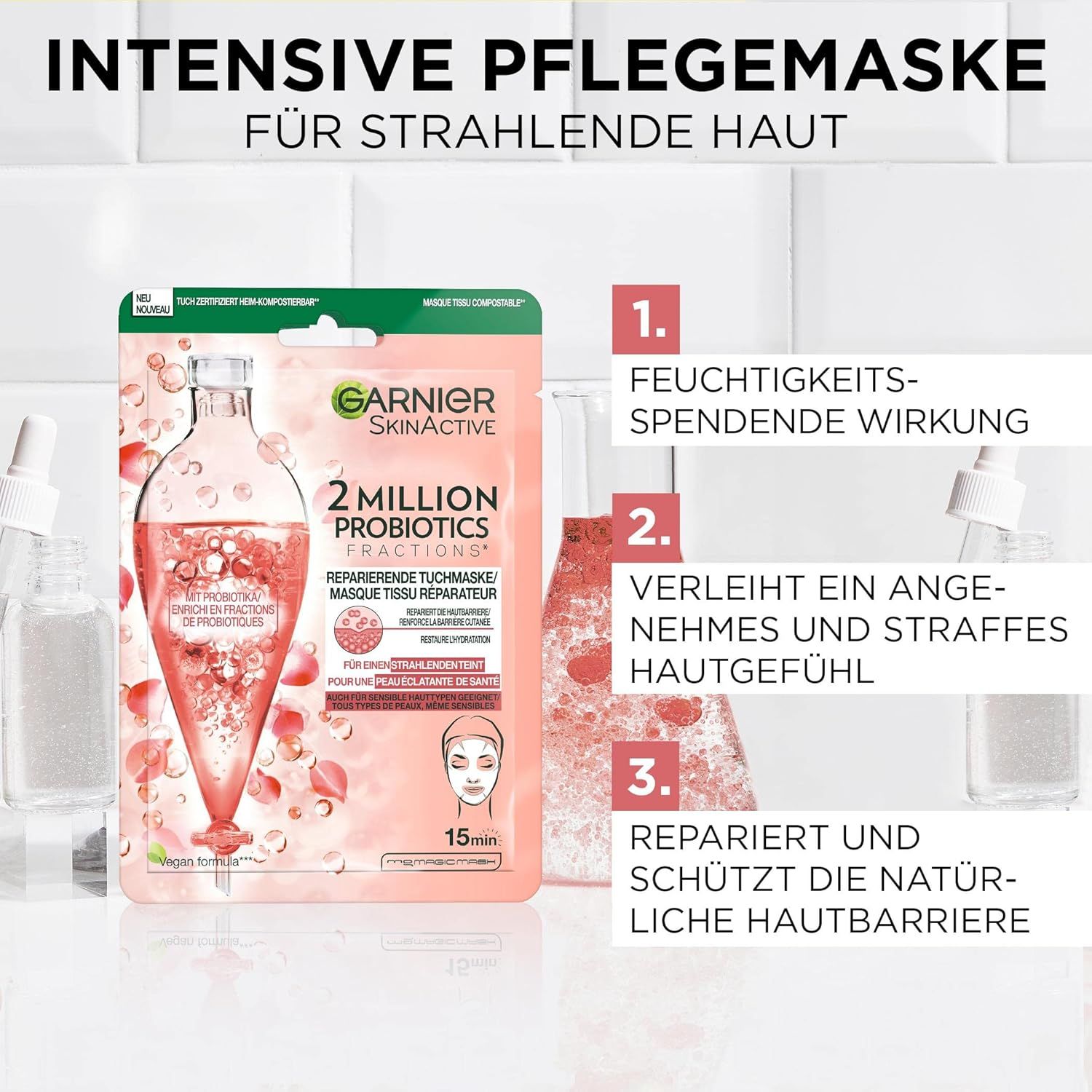 Garnier Gesichtsmaske SkinActive 2 Million Probiotics