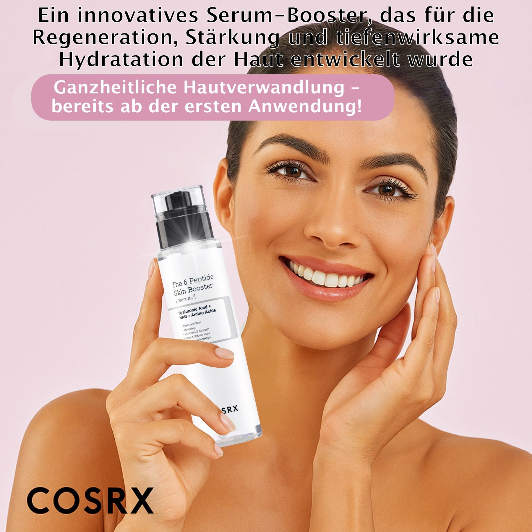 COSRX The 6 Peptide Skin Booster Gesichtsserum mit Hyaluronsäure