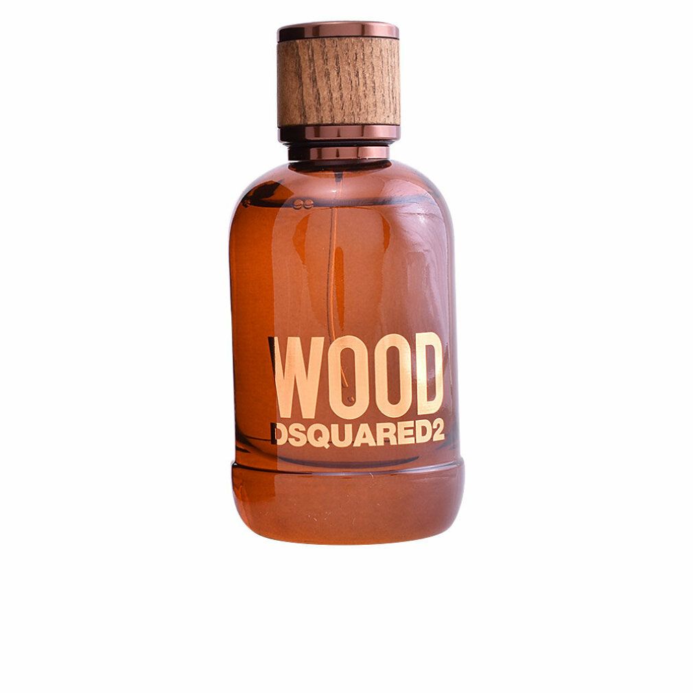 Dsquared2 Wood Eau de Toilette Flakon mit Holzdeckel.