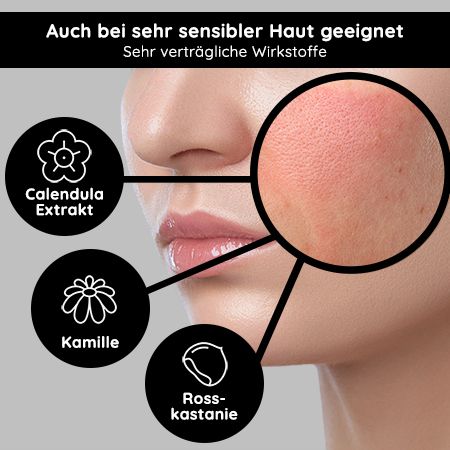 RAU Cosmetics Anti Redness Couperose Serum Anti Rötungen, Rosacea & Besenreiser mit Rosskastanie