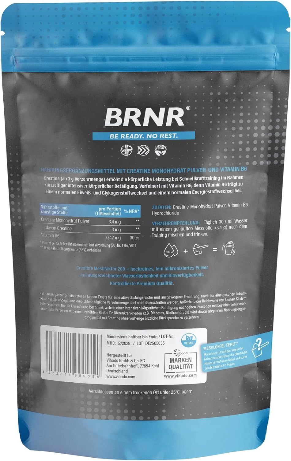 BRNR Creatine Monohydrat Pulver