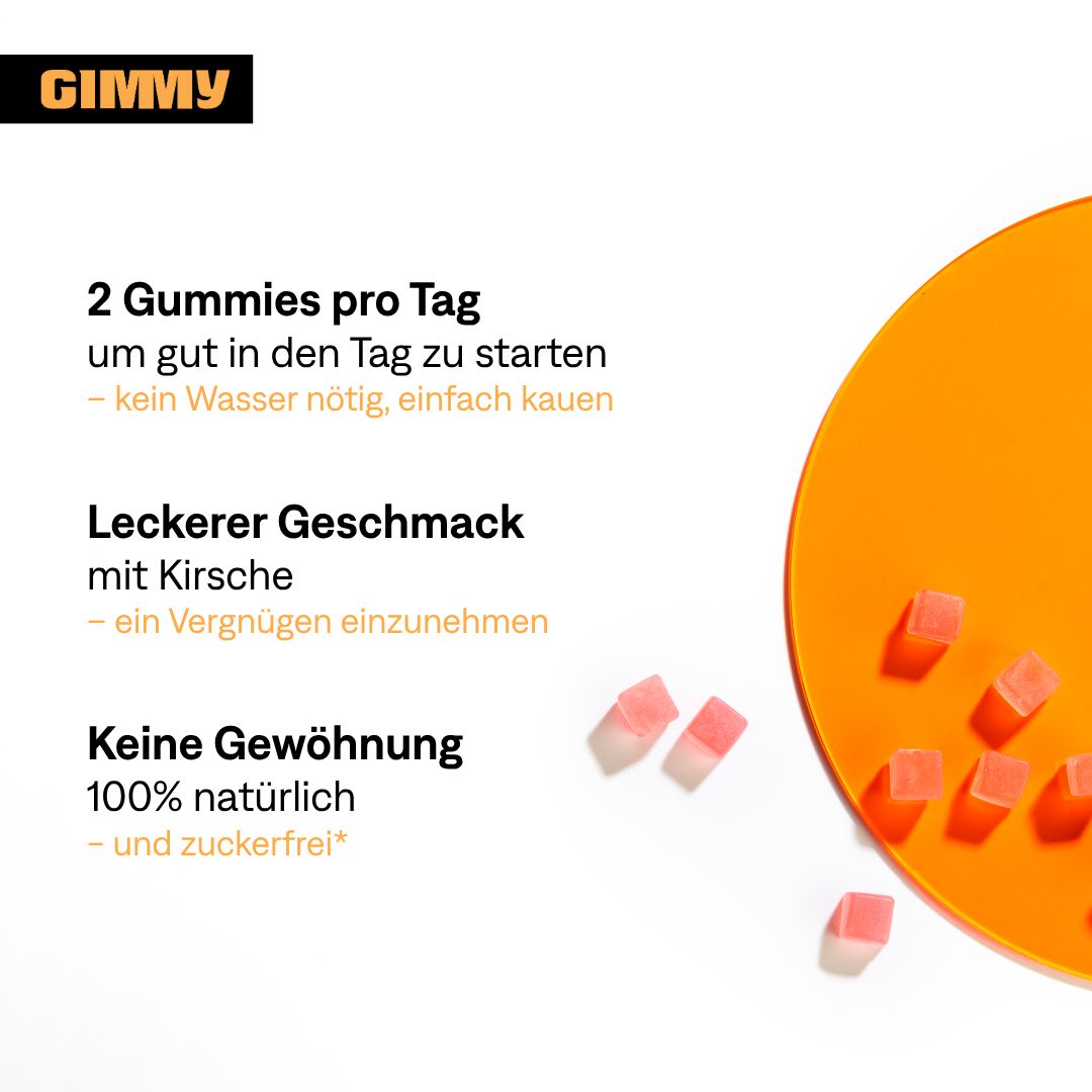 GIMMY Multivit Gummies - Nahrungsergänzungsmittel für die tägliche Unterstützung