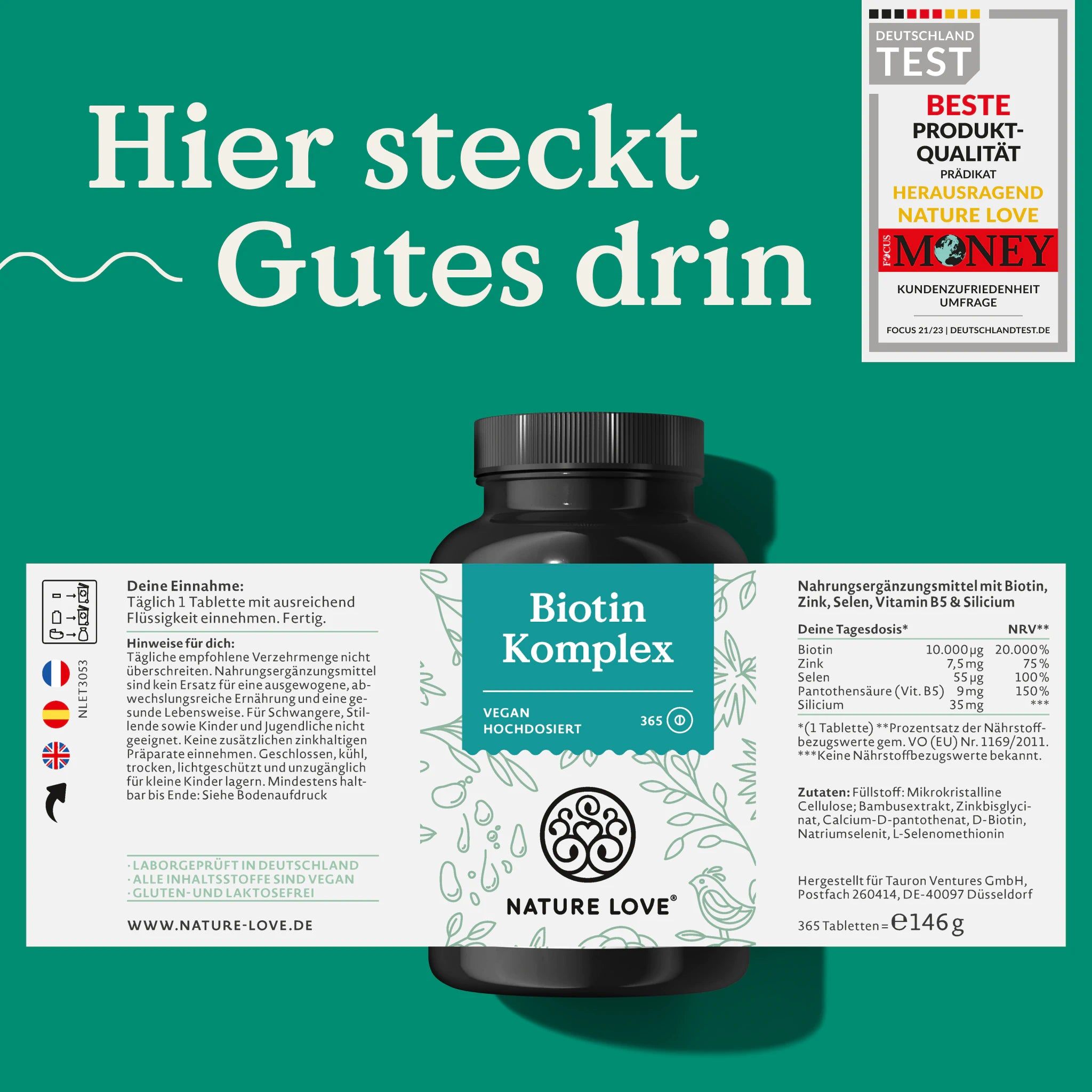 NATURE LOVE® Biotin Komplex
