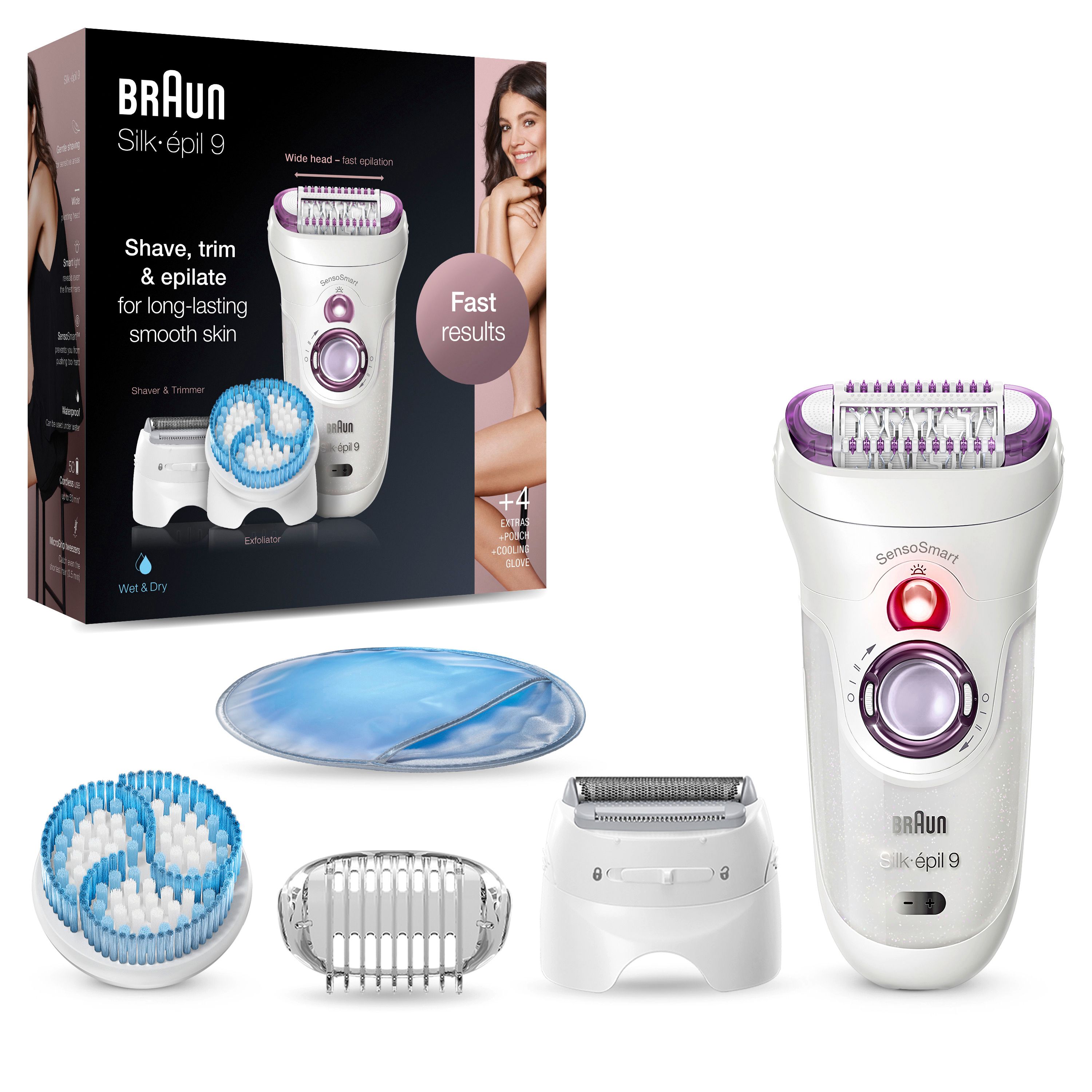 Braun - Epilierer "Silk-épil 9-735" Purple