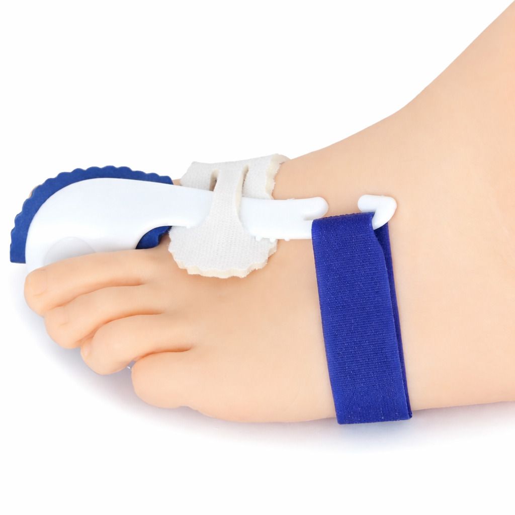 COOL-i Hallux Nachtbandage Zehenschiene Unisex mit verstellbarem 3 Punkt System, 1 Paar