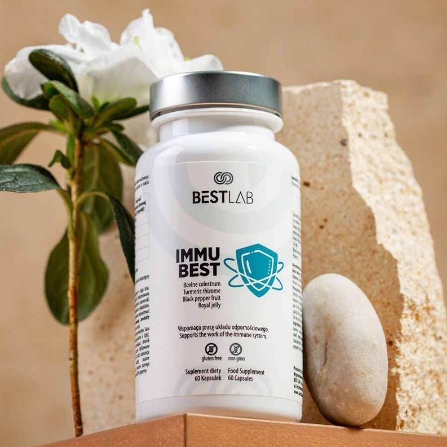 Best Lab Immu Best Nahrungsergänzungsmittel mit Kolostrum zur Unterstützung des Immunsystems