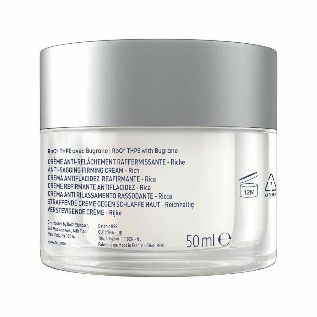 RoC Multi Correxion Anti-Aging Creme Tiegel und Verpackung, gold-blau.