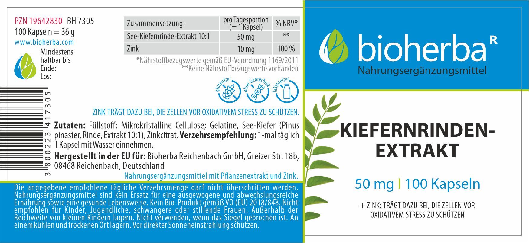 Bioherba Kiefernrindenextrakt Kapseln