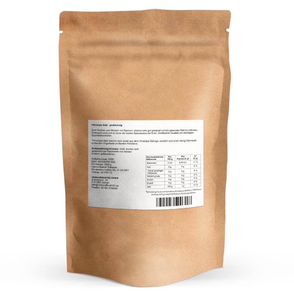 vitalundfitmit100® Himalaya Kristallsalz grobkörnig