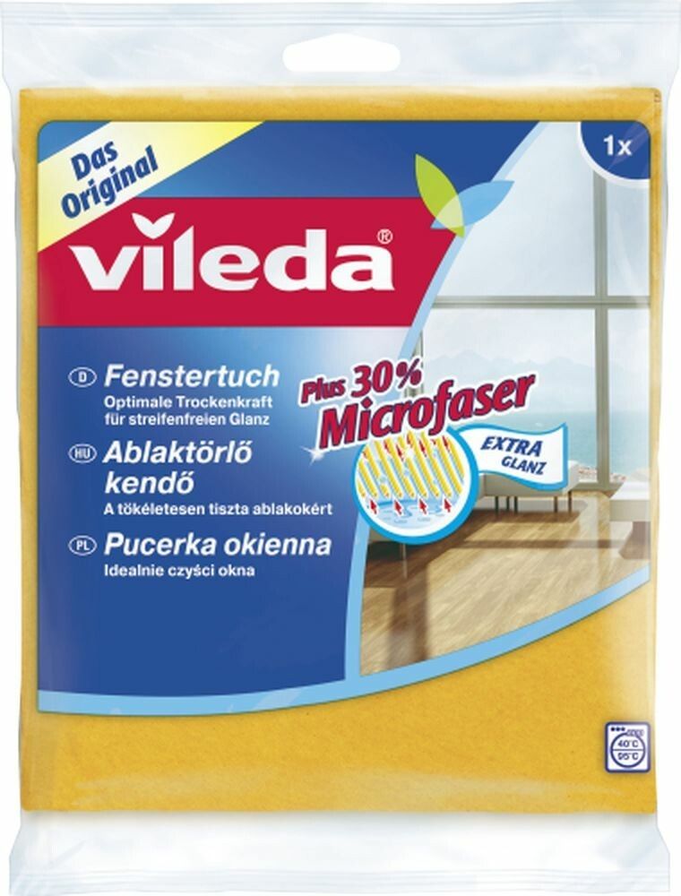 VILEDA Fenstertuch 30% Microfaser 39x36cm