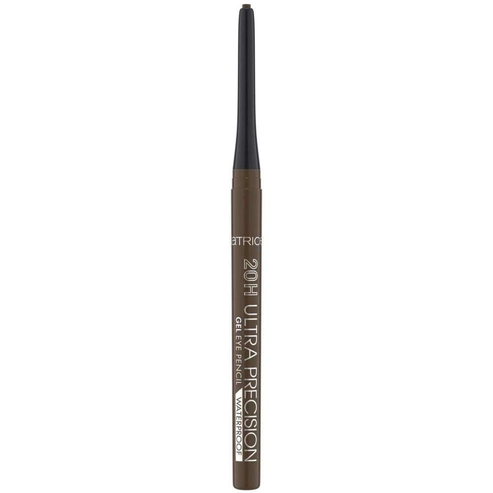 Augenstift. Dunkelbrauner Stift mit schwarzer Spitze. Aufschrift: 20H Ultra Präzision Gel Eye Pencil Waterproof.