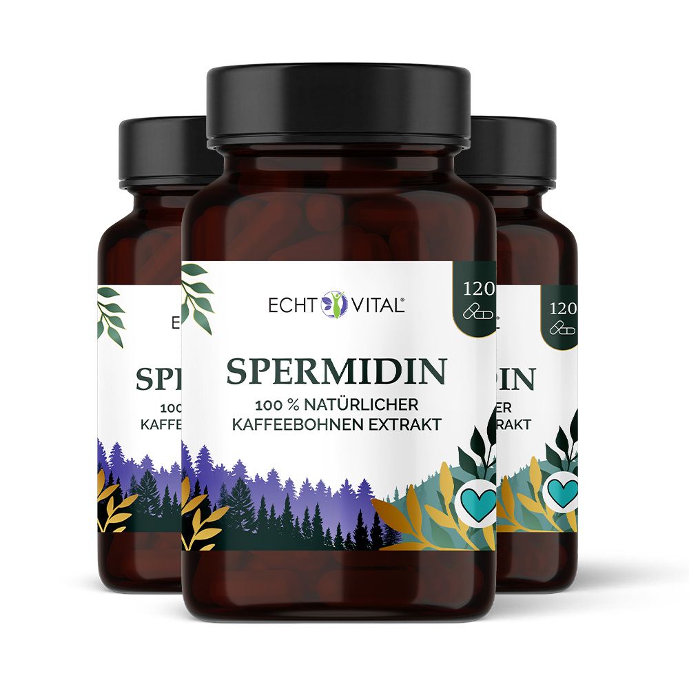 Echt Vital Premium Spermidin aus 100 % natürlichem Kaffebohnen-Extrakt