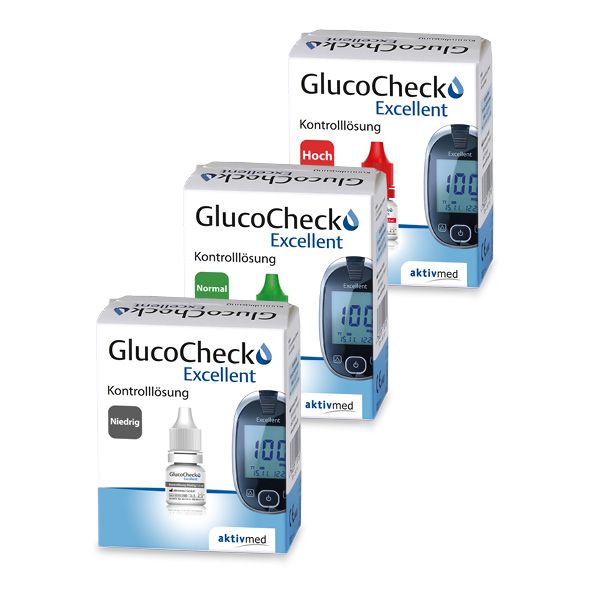 GlucoCheck Excellent Kontrolllösung (hoch)