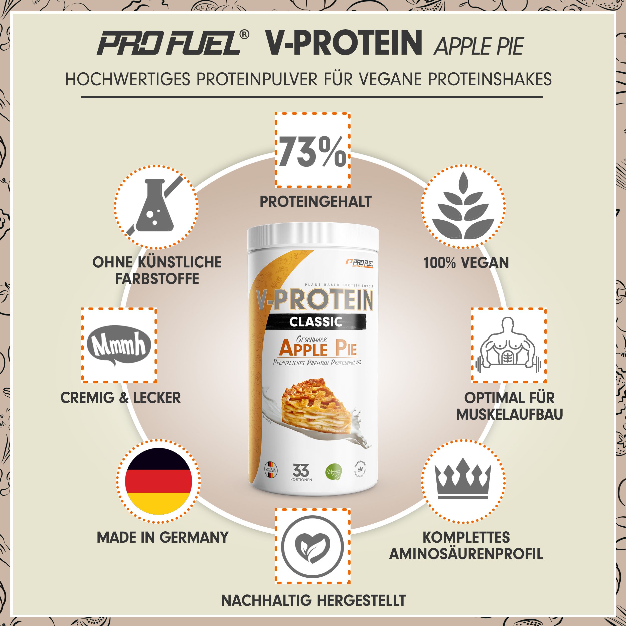 ProFuel - V-Protein Classic 1000 g Pulver