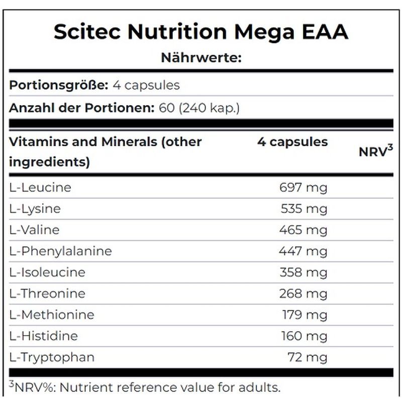 Scitec Mega EAA 340 g