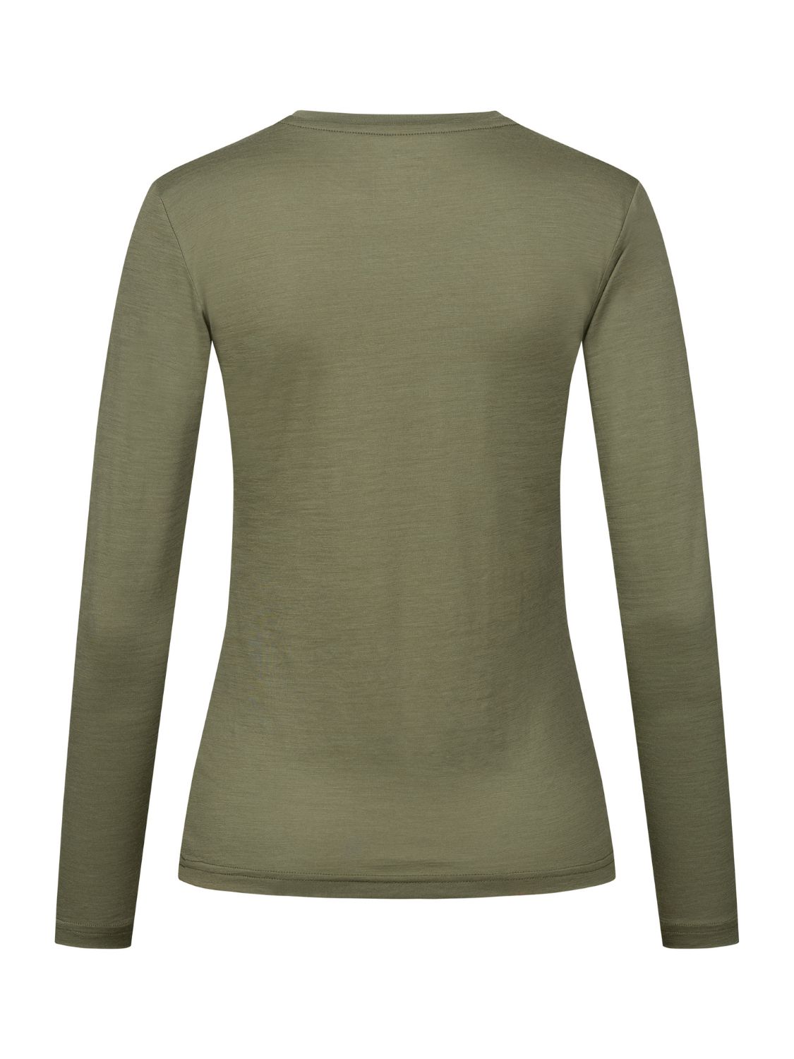 ALPENWERT Longsleeve Damen Merino Grün M
