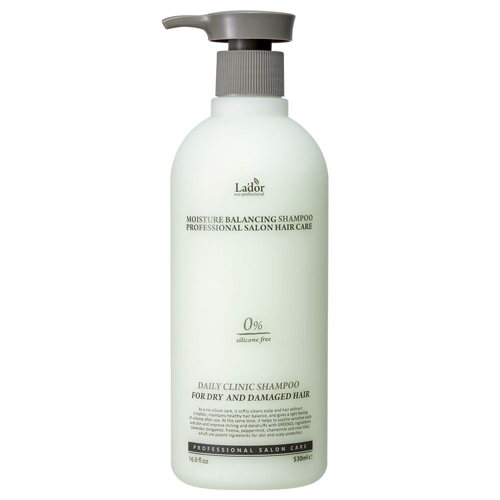 Lador Daily Clinic Shampoo für trockenes und geschädigtes Haar, 530ml.