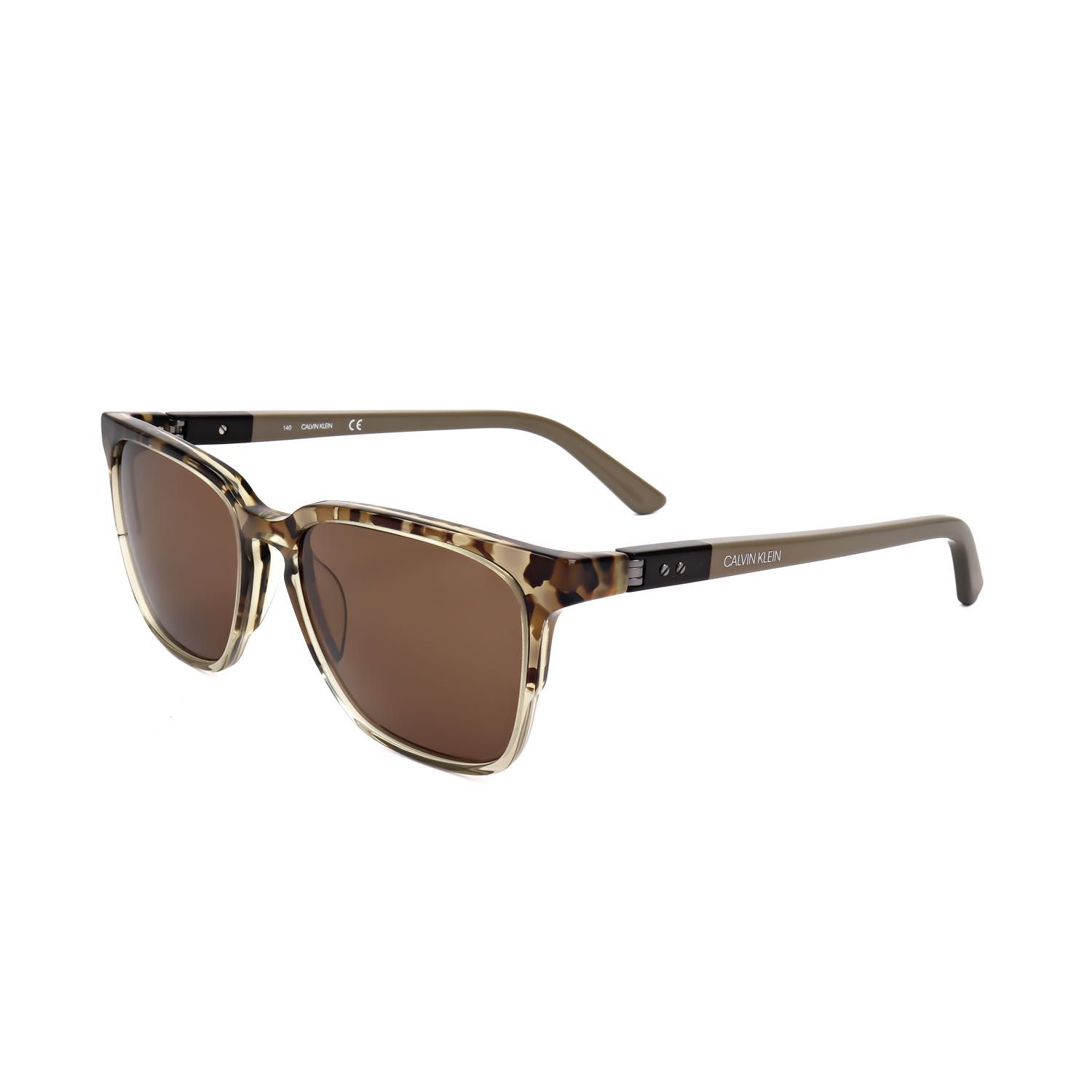 Calvin Klein occhiali da sole uomo CK19511 mottled brown