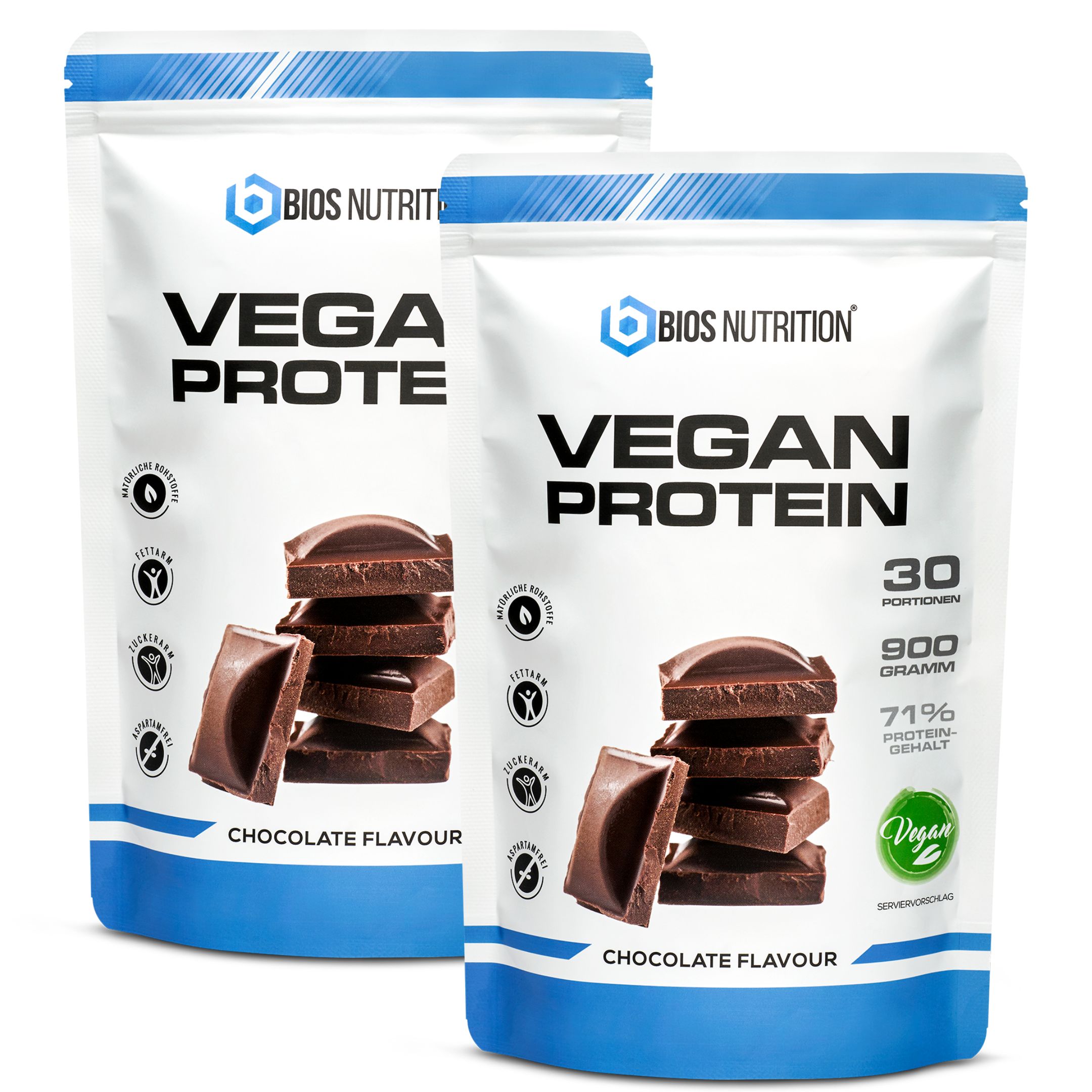 Bios Nutrition Vegan Protein - pflanzliches Protein ohne Laktose & ohne ...