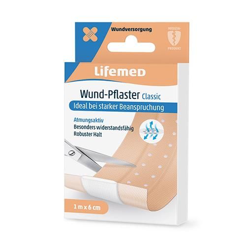 "Lifemed" Wund-Pflaster 1 m x 6 cm hautfarben "Classic"