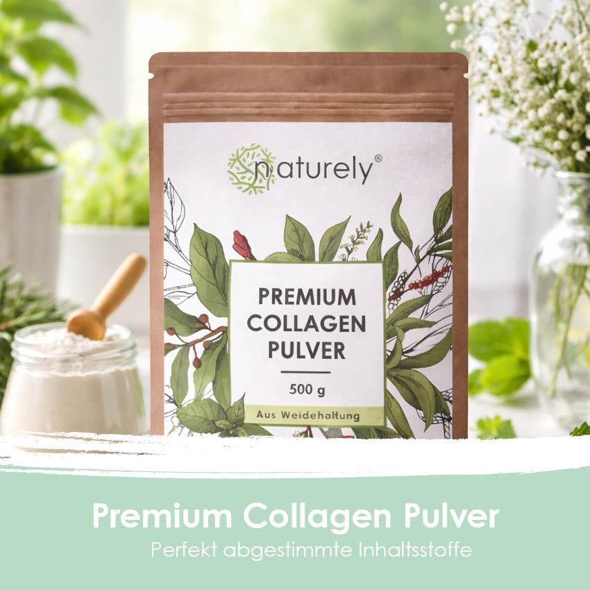 Naturely Premium Kollagen Pulver – Kollagen Hydrolysat aus Weidehaltung