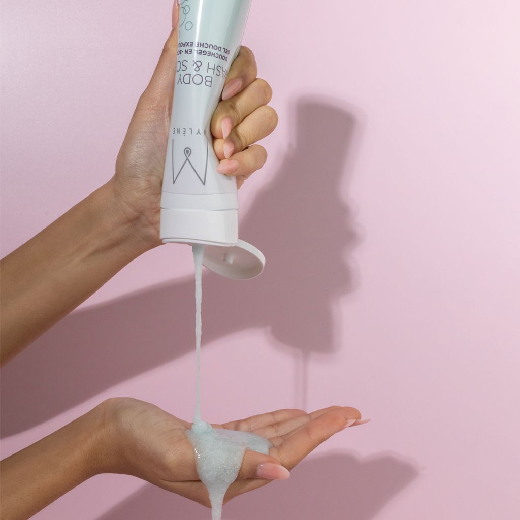 Mylène Body Wash & Scrub | 2-in-1 Duschgel und Körperpeeling