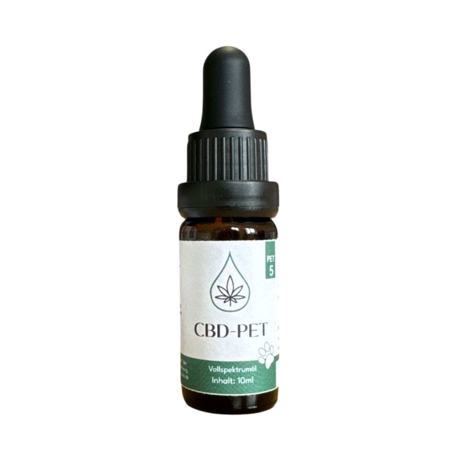 CBD Öl für Tiere mit MCT Öl verfeinert, 5% CBD Anteil - 10ml Flasche - Laborgeprüft