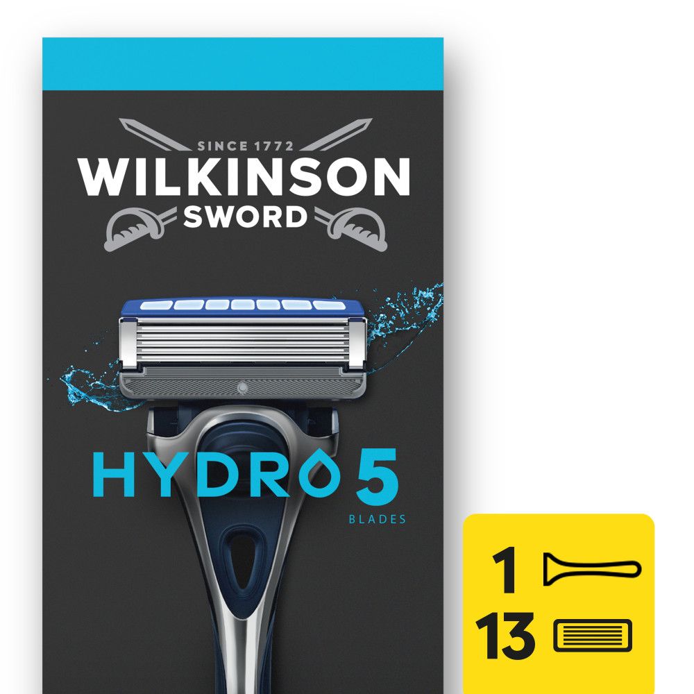 Wilkinson Sword Hydro 5 Rasierer mit 13 Ersatzklingen.