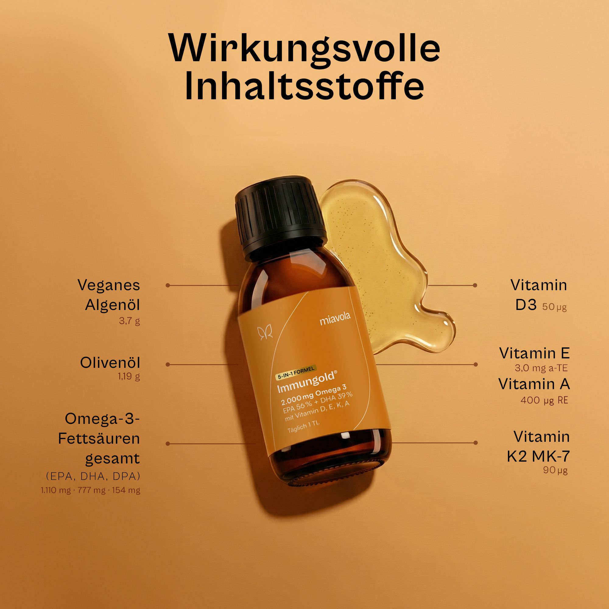 Immungold Omega 3-Komplex von miavola