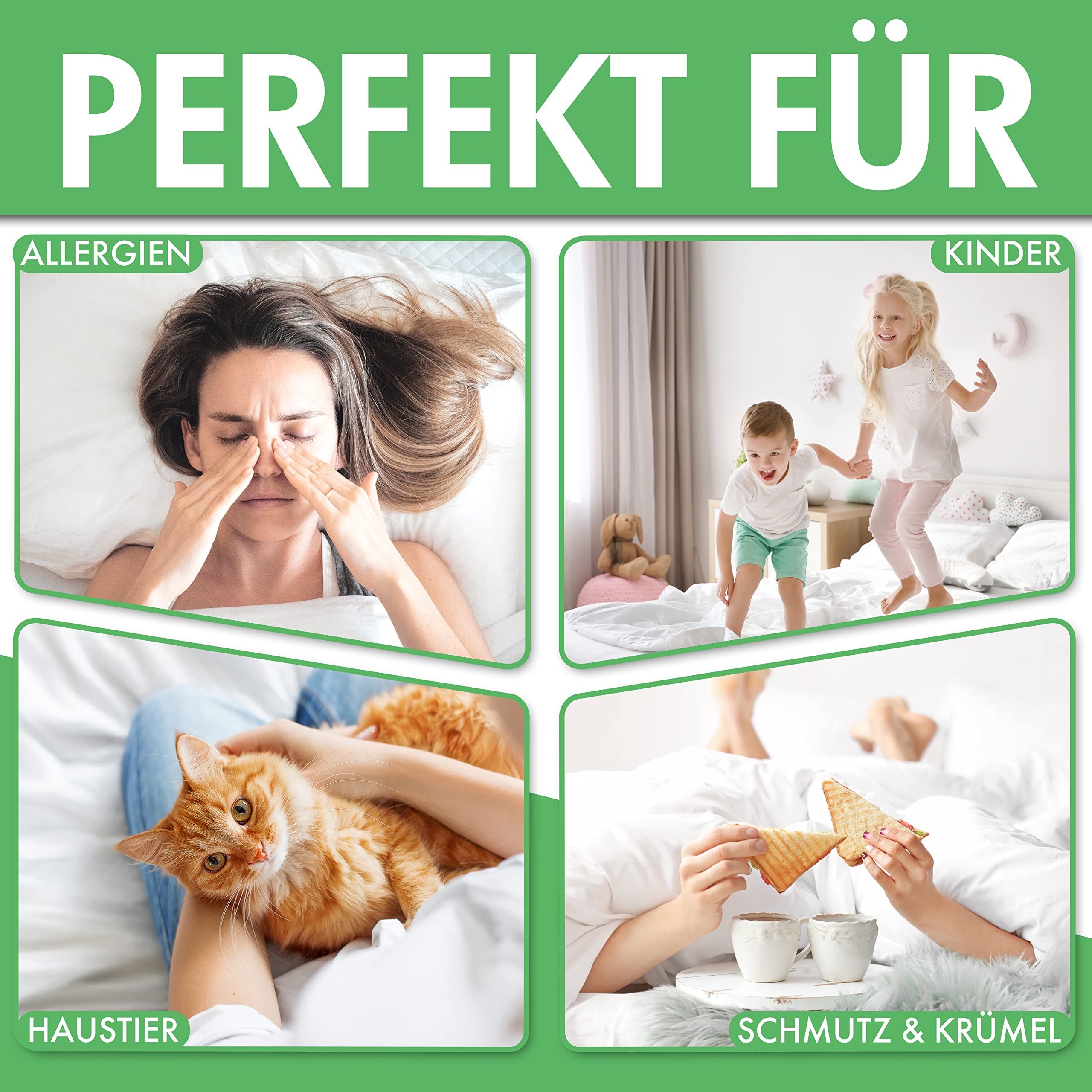Welldora Kissen Milbenbezug Set