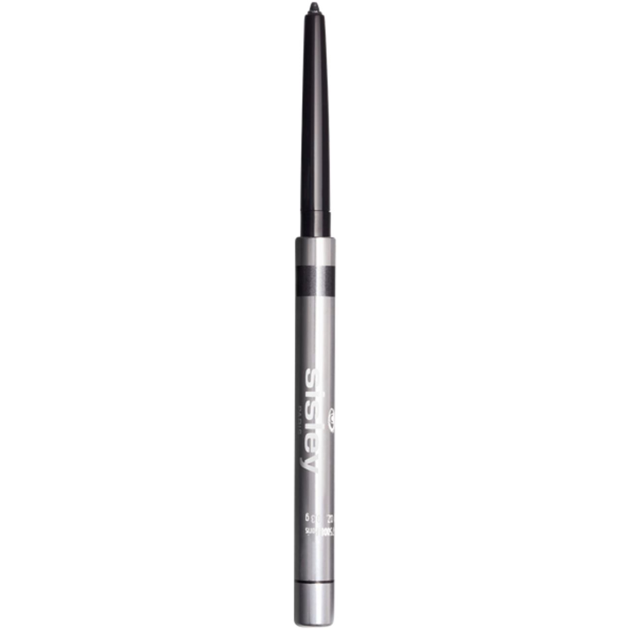 Sisley Phyto-Khol Star Waterproof. Silberfarbener Stift mit schwarzer Mine und separater Kappe. Marke auf dem Stift.