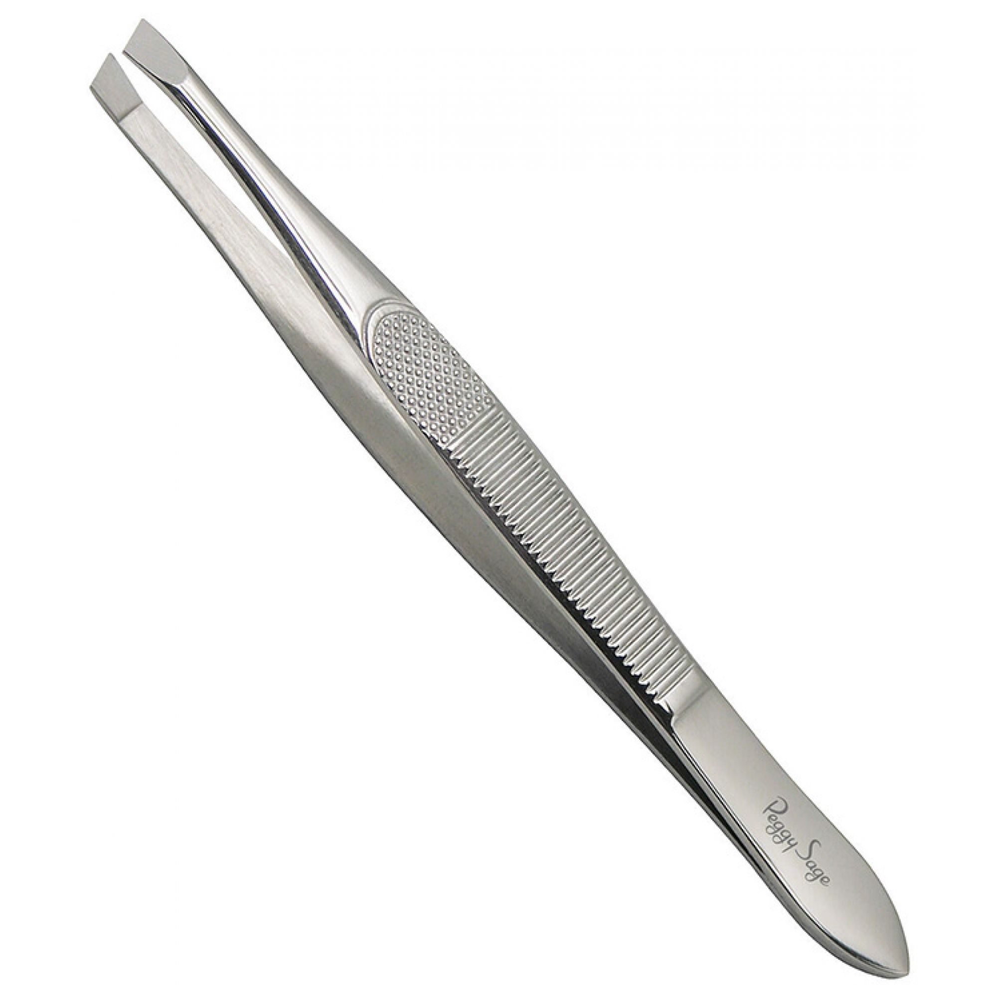 Peggy Sage Professionelle flexible Pinzette mit schräger Spitze 9 cm 3,5x0,3x12,8