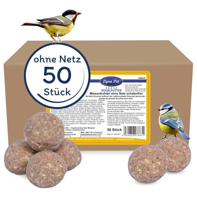 Lyra Pet® Gourmet Meisenknödel schalenfrei ohne Netz à 80 g